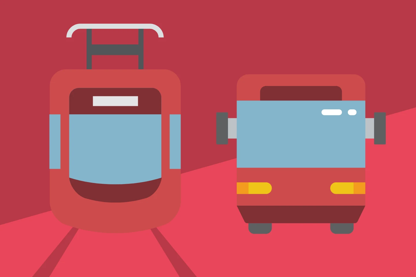 Anfahrt mit dem Tram/Bus